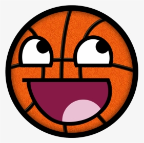 1774221 - Basketball Smiley Face, HD Png Download, Transparent PNG