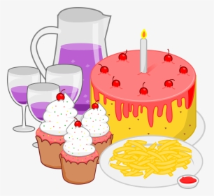 Birthday Party Food Clipart, HD Png Download, Transparent PNG