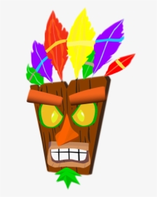Tiki Mask, Crash Bandicoot, Vision Boarding, Fan Art, - Crash Bandicoot Tiki Mask Png, Transparent Png, Transparent PNG