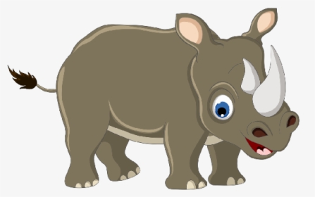 Download Free Png Kids Cute Rhino Clipart - Transparent Background Rhino Clipart, Png Download, Transparent PNG