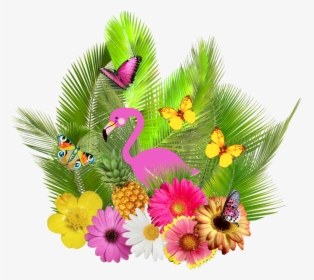 Clip Art Flamingo E Abacaxi Png, Transparent Png, Transparent PNG