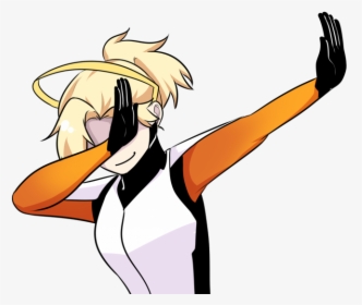 “everyone Needs A Dabbing Mercy ” - Mercy Overwatch Dabbing, HD Png Download, Transparent PNG