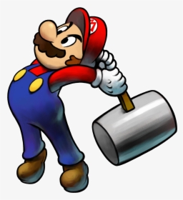 3ds Marioluigissbm Char - Mario And Luigi Hammer, HD Png Download, Transparent PNG