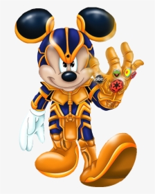 Abc Ex Cartoon Animated Cartoon Mascot Clip Art - Mickey Mouse Infinity Gauntlet, HD Png Download, Transparent PNG