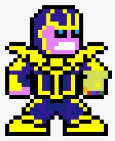 Thanos Pixel Art Grid , Png Download - Thanos Pixel Art Png, Transparent Png, Transparent PNG