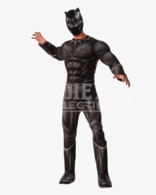Black Panther Suit Costume - Black Panther Costume Men, HD Png Download, Transparent PNG