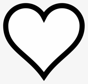 Black Hollow Heart Icon, HD Png Download, Transparent PNG