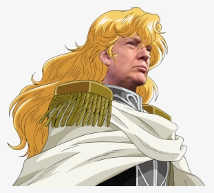 Donald Trump United States Of America Yellow Human - Legend Of The Galactic Heroes Reinhard Hair, HD Png Download, Transparent PNG
