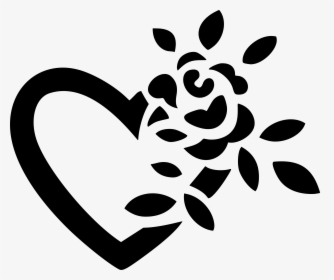 Rose And Heart Clip Arts - Simple Border Design Heart, HD Png Download, Transparent PNG