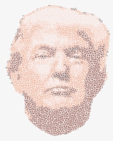 Transparent Trump Head Png - Drawing, Png Download, Transparent PNG