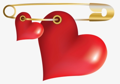 Safety Pin Png Photo - Heart, Transparent Png, Transparent PNG