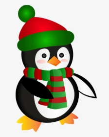 Penguin Clipart Transparent - Christmas Penguins Transparent Background, HD Png Download, Transparent PNG