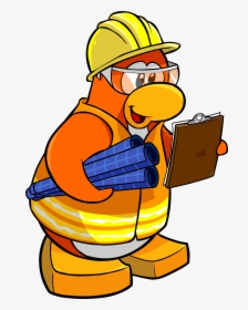 Clipart Clothes Construction Worker - Club Penguin Rewritten Rory, HD Png Download, Transparent PNG