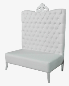 White High Back Couch, HD Png Download, Transparent PNG