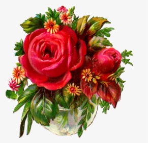 Red Rose Png Pic - Flower Bouquet Of Roses Clip Art, Transparent Png, Transparent PNG