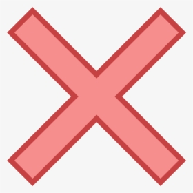 X Shape Png - Wrong Transparent Background Cross Transparent, Png Download, Transparent PNG