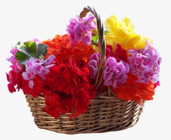 Flower Basket Transparent, HD Png Download, Transparent PNG