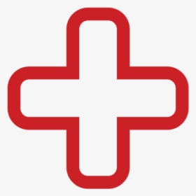 Clip Art Red Plus Sign - Transparent Facebook Logo Outline, HD Png Download, Transparent PNG