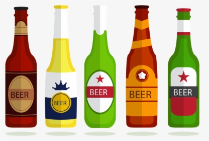 Beer Bottle Heineken Beer Bottle Alcoholic Beverage - Beer Bottle Vector Png, Transparent Png, Transparent PNG