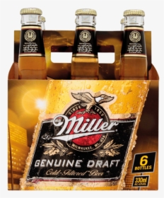 Transparent Miller Lite Bottle Png - Miller Genuine Draft, Png Download, Transparent PNG