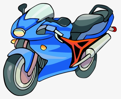 Motorcycle Clipart Colour - Motorcycle Clipart, HD Png Download, Transparent PNG