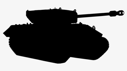 Tank Silhouette Mechanical Free Picture - Ww2 Silhouette Tank Png, Transparent Png, Transparent PNG