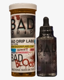 Bad Blood E-liquid - Bad Drip Bad Blood 60ml 0mg, HD Png Download, Transparent PNG