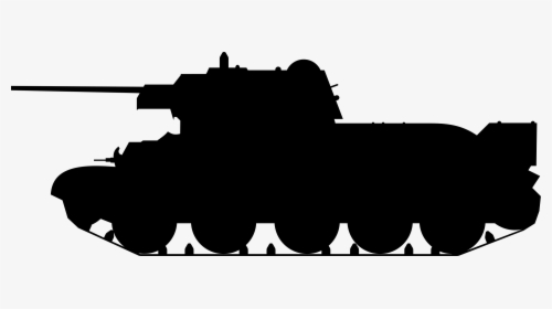 Tank T-34 Clip Arts - Army Tank Silhouette Png, Transparent Png, Transparent PNG
