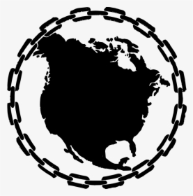 North America In Chains - Chain Linked Circle Vector, HD Png Download, Transparent PNG