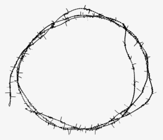 Transparent Barbed Wire Border Png - Barbed Wire Circle Png, Png Download, Transparent PNG