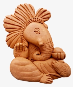 Clay Ganesh Chaturthi Wishes, HD Png Download, Transparent PNG
