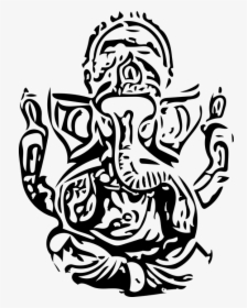 Ganesh, Ganesha, Ganesh Vector, Ganesha Vector, God - Mehandi Design For Durga Puja, HD Png Download, Transparent PNG