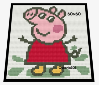 Peppa Pig - Peppa Pig Crochet Graph, HD Png Download, Transparent PNG