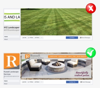 Good Facebook Cover Photo Example For Landscaper - Lawn, HD Png Download, Transparent PNG