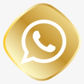 Icone Whatsapp Dourado Png, Transparent Png, Transparent PNG
