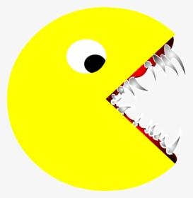 Scary, Pacman, Pac-man, Sharp, Teeth, Cartoon, Drawing - Scary Pacman, HD Png Download, Transparent PNG