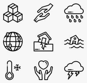 Natural Disasters - Hand Drawn Social Media Icons Png, Transparent Png, Transparent PNG