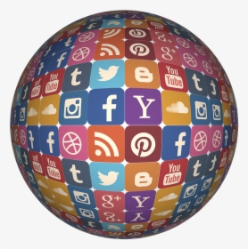 Icon, Ball, Round, Social Media, Network, Multimedia - Round Social Media Icon Png, Transparent Png, Transparent PNG
