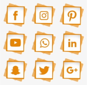 Social Media Buttons Png - Vector Social Media Logo Png, Transparent Png, Transparent PNG