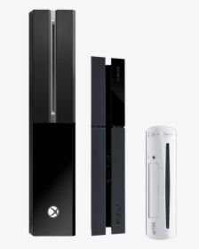 Xbox One Ps4 Wii U Size Comparison - Xbox One S Size Vs Xbox 360, HD Png Download, Transparent PNG