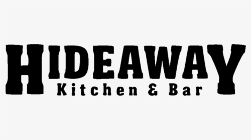 New Hideaway Kitchen And Bar Logo - Black-and-white, HD Png Download, Transparent PNG