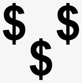Passive Income Dollar Signs Money Wealth - Dollar Signs Black And White, HD Png Download, Transparent PNG