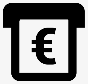 Insert Money Euro Icon - Sign, HD Png Download, Transparent PNG