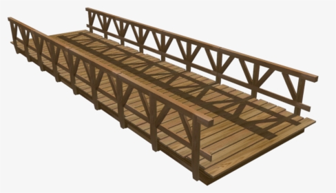 Model 3d Wooden Bridge, HD Png Download, Transparent PNG