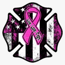 Breast Cancer Awareness Firefighter Decal - Breast Cancer Awareness Firefighter, HD Png Download, Transparent PNG