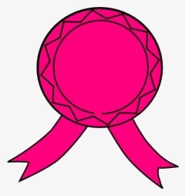 Award Ribbon Png Pink - Pink Award Ribbon Clipart, Transparent Png, Transparent PNG