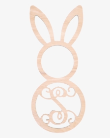 Single Initial Mdf Easter Bunny - Illustration, HD Png Download, Transparent PNG
