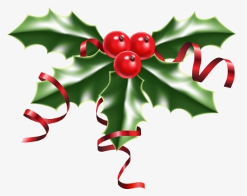 Common Holly Christmas Clip Art - Holly Berries, HD Png Download, Transparent PNG