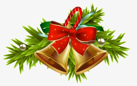 Bell Clipart Christmas Deco - Christmas Bells And Holly, HD Png Download, Transparent PNG