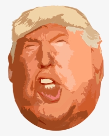 Trump, President, America, American, United, States - Trump Face Illustration, HD Png Download, Transparent PNG